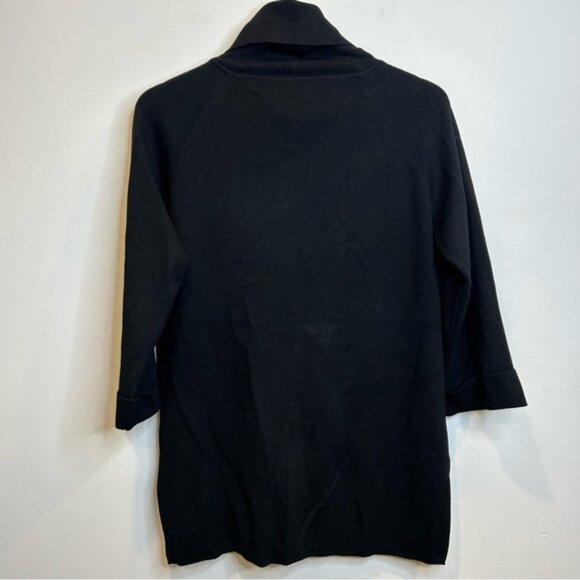 Laura Tonal Stone Embellished Turtleneck Sweater Black - Picture 10 of 10